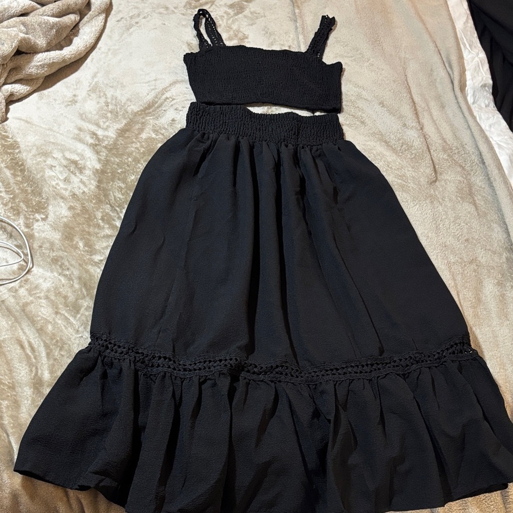 SHEIN Black Two-Piece Set